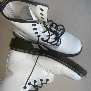 Doc Martens White Combat boots